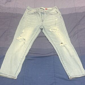 Judy Blue Light Wash Distressed Skinny Jeans